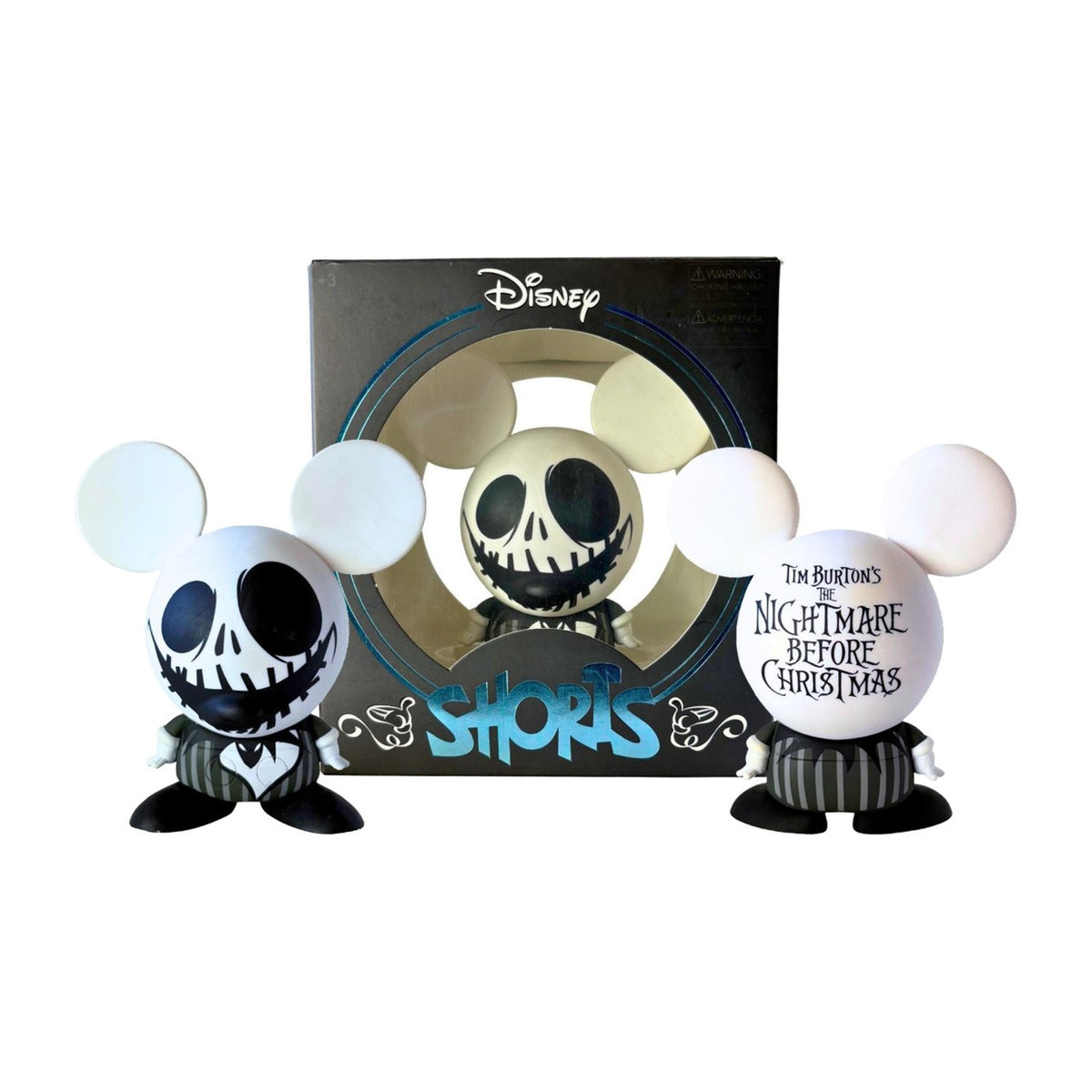 Disney Shorts Jack Skellington front and back views with box