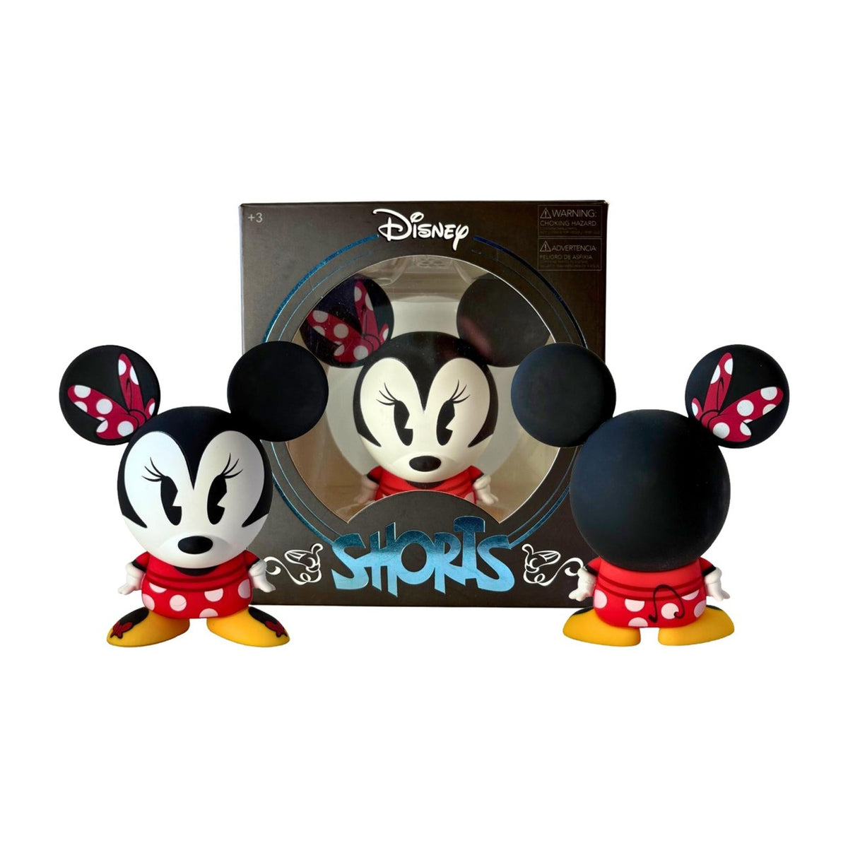 Disney Shorts Minnie Mouse Icon front and back views with box