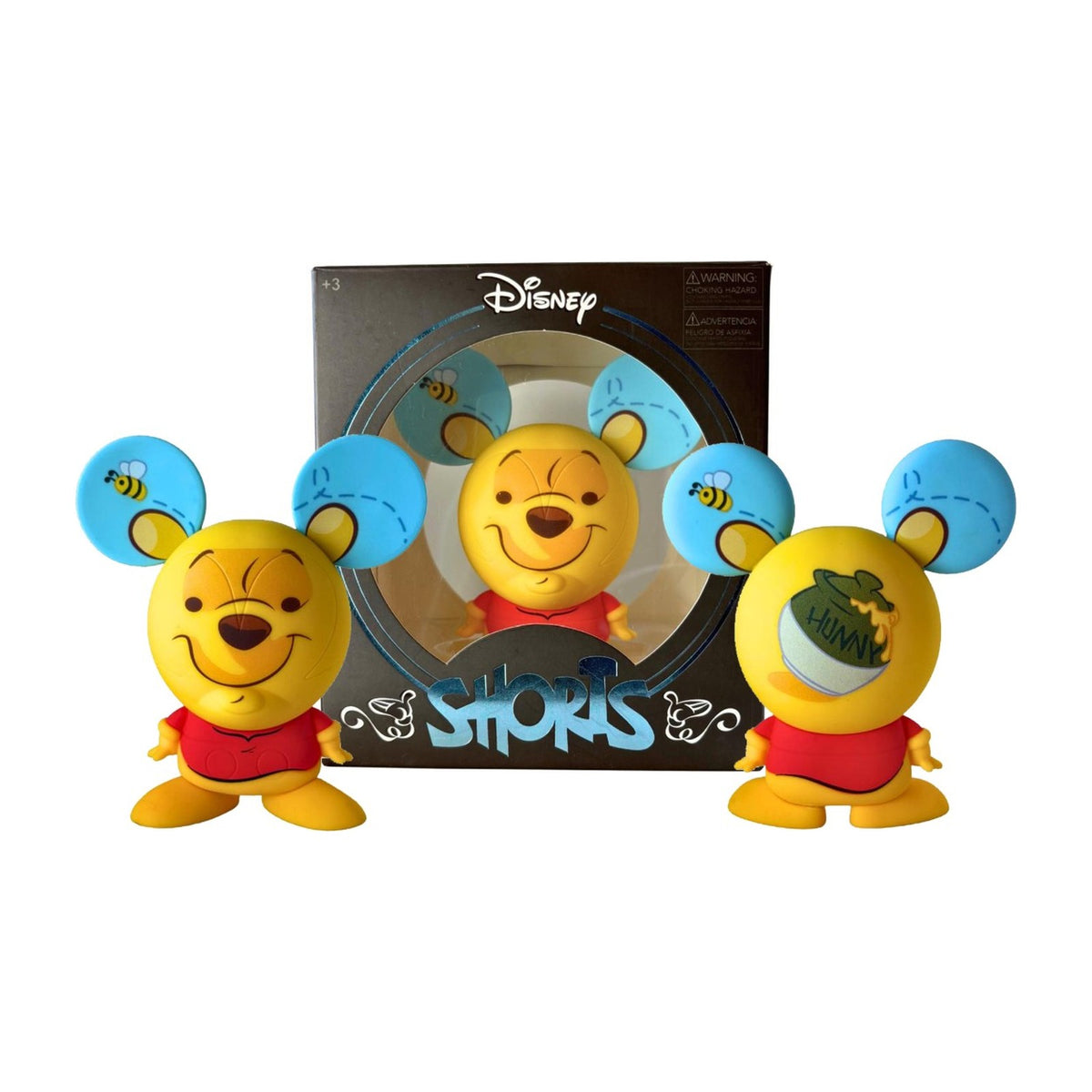 Disney Shorts Winnie the Pooh front and back views with box