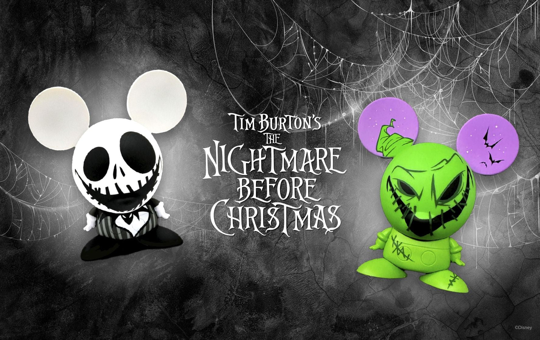 Jack Skellington and Oogie Boogie Disney Shorts vinyl figures